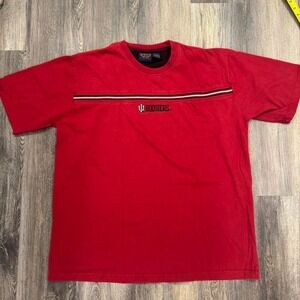 Vintage Y2K Indiana Hoosiers Men's XL Crew Neck T-shirt Red